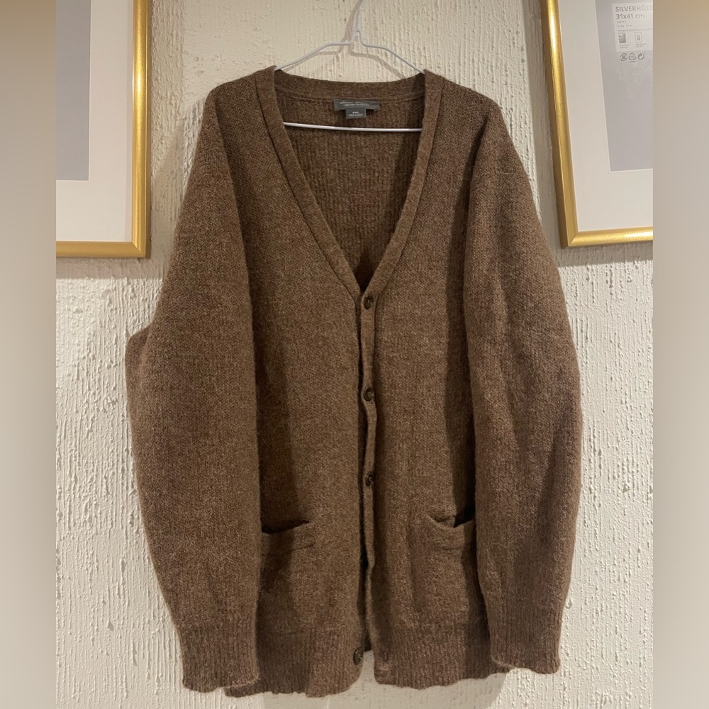 CASHMERE Daniel Cremieux Men's Classic Brown Cardigan